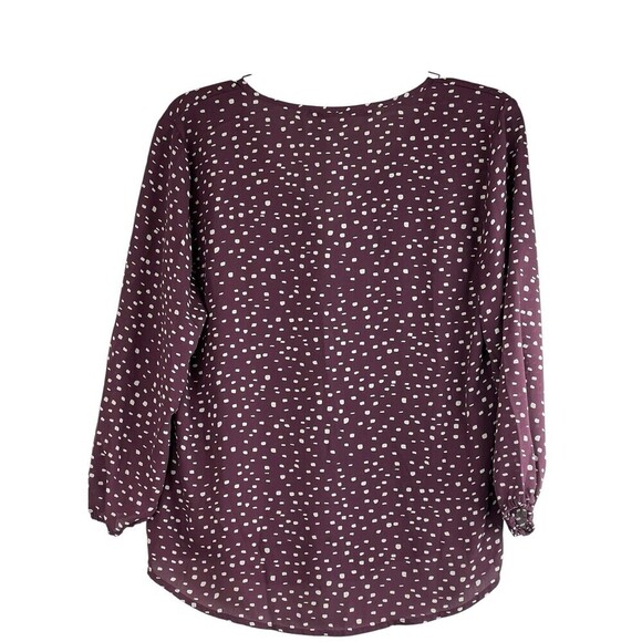 Collective Concepts Women's Boho Semi Sheer Gathered Front Top Size Small - Picture 7 of 8